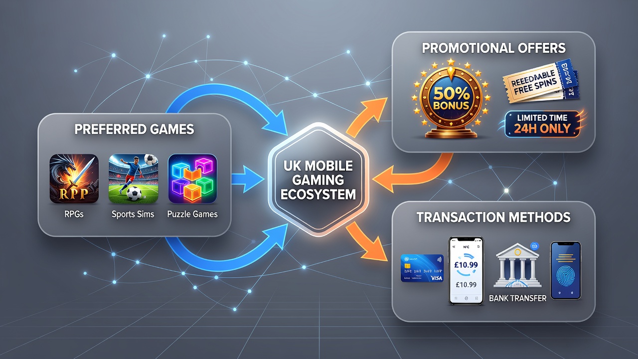 Close-up of a mobile casino app displaying bonus offers alongside various deposit methods
