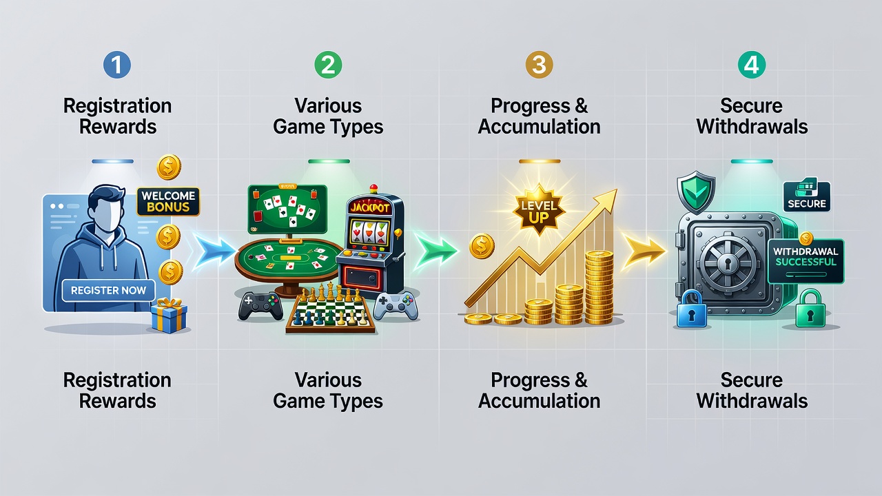 Mobile app screen showing selection of slot games, table options, and live dealer interfaces