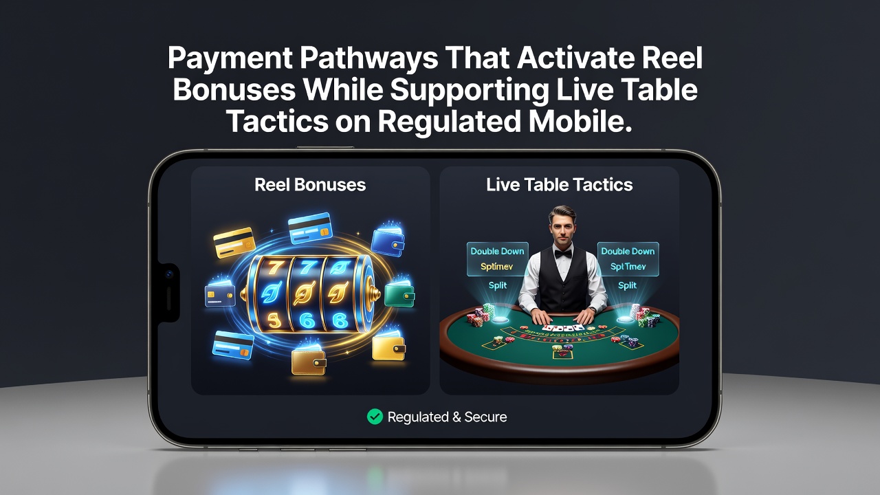 Illustration of secure payment flows connecting mobile slots bonuses to live dealer table interfaces